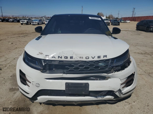 2020 Land Rover Range Rover Evoque R-Dynamic S with VIN SALZT2GX9LH016967, listed as a Copart auction lot 46663395 with 57,437 mi miles and Salvage Title. Bid and sale history available at carsss.com. Image 5.