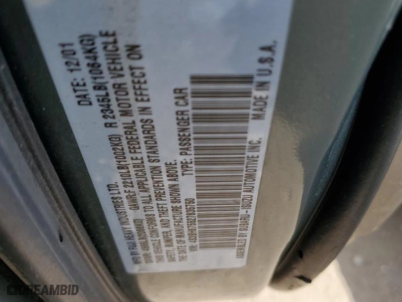 2002 Subaru Legacy Wagon Outback w/All Weather Pkg with VIN 4S3BH675527635750, listed as a Copart auction lot 69400314 with 161,686 mi miles and Salvage Title. Bid and sale history available at carsss.com. Image 15.
