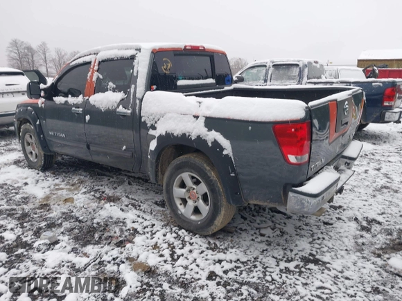 2007 Nissan Titan LE with VIN 1N6BA07B47N226260, listed as a IAAI auction lot 40917076 with 265,363 mi miles. Bid and sale history available at carsss.com. Image 3.