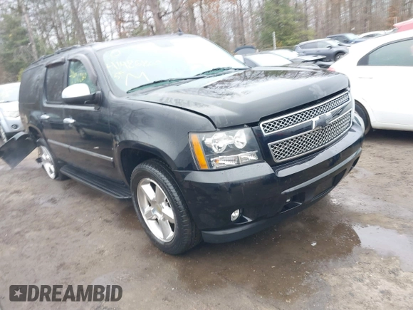 2012 Chevrolet Suburban LTZ with VIN 1GNSKKE74CR257156, listed as a IAAI auction lot 41486869 with 168,049 mi miles. Bid and sale history available at carsss.com. Image 1.