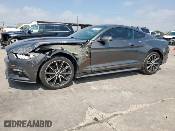 2016 Ford Mustang EcoBoost z VIN 1FA6P8THXG5272564, wystawiony jako Copart lot #57623975 z przebiegiem 167 472 mil mil oraz Szkoda całkowita • Salvage title. Historia ofert i sprzedaży dostępna na DreamBid. Obrazek 1.