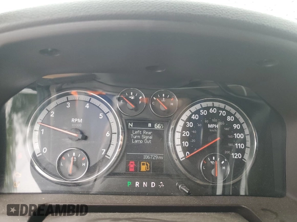2011 Ram 1500 Big Horn with VIN 1D7RV1CT3BS571256, listed as a Copart auction lot 59107985 with 186,729 mi miles and Clean title. Bid and sale history available at DreamBid. Image 9.