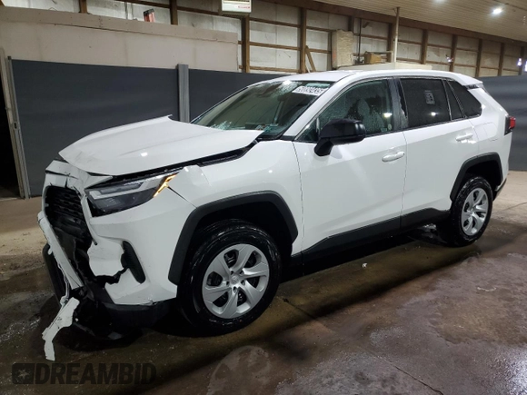 2024 Toyota RAV4 LE with VIN 2T3F1RFV4RW470118, listed as a Copart auction lot 50892435 with 25,162 mi miles and Non Repairable. Bid and sale history available at carsss.com. Image 1.