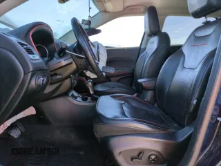 2018 Jeep Compass Trailhawk with VIN 3C4NJDDB4JT210479, listed as a Copart auction lot 50244035 with 11,111 mi miles and Salvage Title. Bid and sale history available at carsss.com. Image 7.