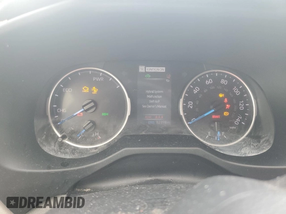 2022 Toyota RAV4 Hybrid XLE Premium with VIN JTMB6RFV4ND535282, listed as a Copart auction lot 61249445 with 82,398 mi miles and Salvage title. Bid and sale history available at DreamBid. Image 9.