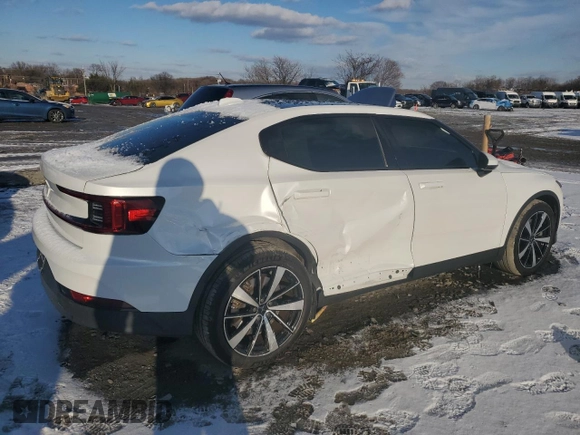 2022 Polestar 2 with VIN LPSED3KA3NL054263, listed as a Copart auction lot 89042935 with 29,629 mi miles and Salvage Title. Bid and sale history available at carsss.com. Image 3.