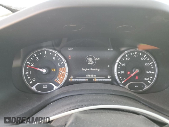2022 Jeep Renegade Trailhawk z VIN ZACNJDC11NPN55195, wystawiony jako Copart lot #52811305 z przebiegiem 57 688 mil mil oraz Szkoda całkowita • Salvage title. Historia ofert i sprzedaży dostępna na DreamBid. Obrazek 9.