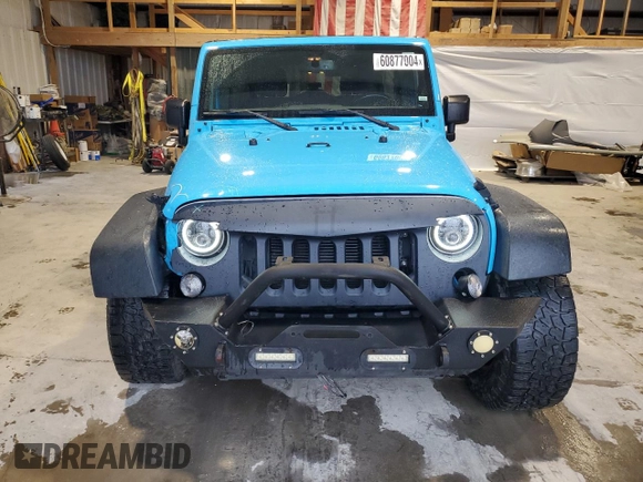 2018 Jeep Wrangler JK Unlimited Sport S with VIN 1C4BJWDG2JL818457, listed as a Copart auction lot 60877004 with 78,503 mi miles and Salvage Title. Bid and sale history available at carsss.com. Image 5.