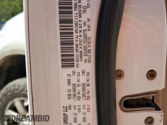 2014 Ram 2500 Longhorn with VIN 3C6UR5PL7EG289778, listed as a Copart auction lot 51343434 with 170,958 mi miles and Salvage Title. Bid and sale history available at carsss.com. Image 12.