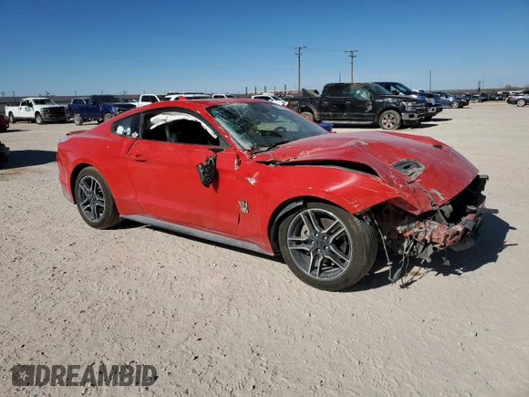 2021 Ford Mustang EcoBoost with VIN 1FA6P8TH1M5104307, listed as a Copart auction lot 87019244 with 0 mi miles and Salvage Title. Bid and sale history available at carsss.com. Image 4.