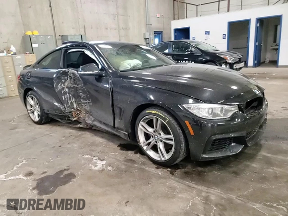 2015 BMW 4 Series 428i xDrive z VIN WBA3N9C56FK246152, wystawiony jako Copart lot #88752565 z przebiegiem 56 233 mil mil oraz Szkoda całkowita • Salvage title. Historia ofert i sprzedaży dostępna na DreamBid. Obrazek 10.