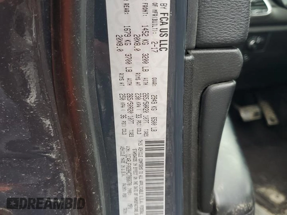 2017 Jeep Grand Cherokee Altitude z VIN 1C4RJFAG9HC786670, wystawiony jako Copart lot #58007254 z przebiegiem 117 638 mil mil oraz Szkoda całkowita • Salvage title. Historia ofert i sprzedaży dostępna na DreamBid. Obrazek 14.