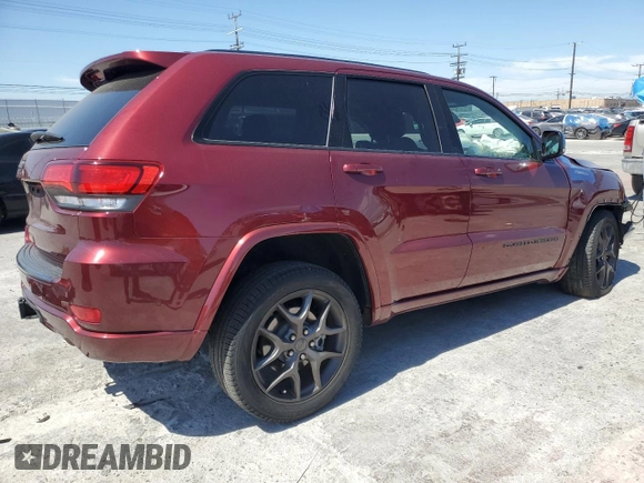 2021 Jeep Grand Cherokee Limited X with VIN 1C4RJEBG0MC714727, listed as a Copart auction lot 52962165 with 32,411 mi miles and Salvage title. Bid and sale history available at DreamBid. Image 3.