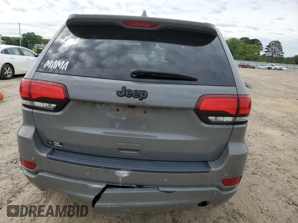 2021 Jeep Grand Cherokee Laredo E with VIN 1C4RJEAG9MC657803, listed as a Copart auction lot 55797185 with 79,357 mi miles and Salvage title. Bid and sale history available at DreamBid. Image 6.