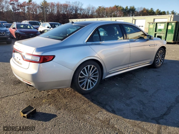 2017 Lincoln Continental Select with VIN 1LN6L9TK5H5608979, listed as a Copart auction lot 80383124 with 39,112 mi miles and Salvage Title. Bid and sale history available at carsss.com. Image 3.