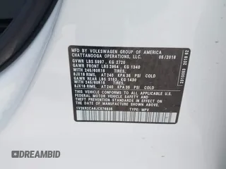 2018 Volkswagen Atlas SE с VIN 1V2KR2CA6JC576835, выставлен на аукционе IAAI как лот 42174916 с пробегом 153 322 миль миль и . История ставок и продаж доступна на DreamBid. Изображение 9.