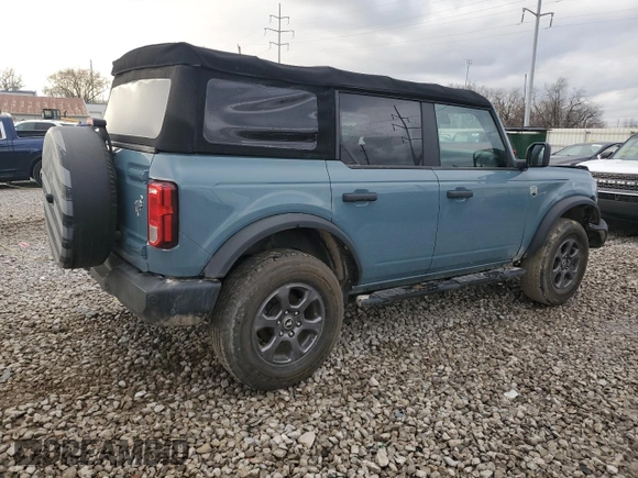 2022 Ford Bronco with VIN 1FMDE5BH8NLA99753, listed as a Copart auction lot 48909635 with 28,543 mi miles and Salvage Title. Bid and sale history available at DreamBid. Image 3.
