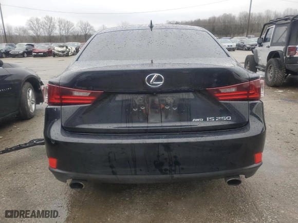 2014 Lexus IS 250 with VIN JTHCF1D2XE5014168, listed as a Copart auction lot 43897225 with 147,657 mi miles and Salvage Title. Bid and sale history available at carsss.com. Image 6.
