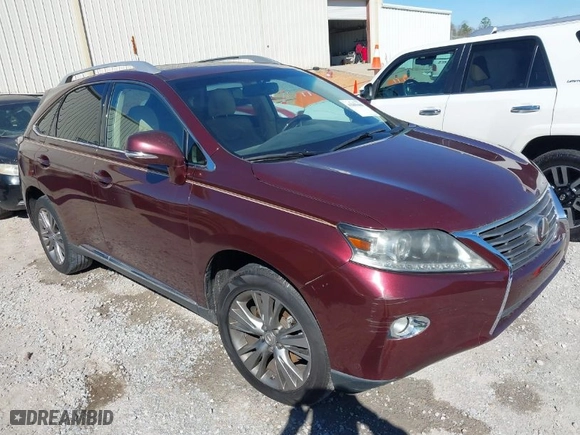 2013 Lexus RX 350 with VIN 2T2ZK1BA8DC111464, listed as a IAAI auction lot 41809488 with 166723 miles. Bid and sale history available at carsss.com. Image 1.