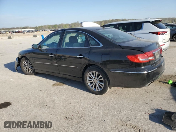 2011 Hyundai Azera Limited with VIN KMHFC4DF5BA552237, listed as a Copart auction lot 53460455 with 132,910 mi miles and Salvage title. Bid and sale history available at DreamBid. Image 2.