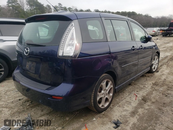 2009 Mazda 5 Sport with VIN JM1CR29L890332275, listed as a Copart auction lot 87152704 with 117,945 mi miles and Salvage title. Bid and sale history available at DreamBid. Image 3.
