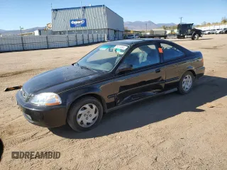 1996 Honda Civic EX with VIN 1HGEJ8249TL064091, listed as a Copart auction lot 76824694 with 0 mi miles and Salvage Title. Bid and sale history available at carsss.com. Image 1.