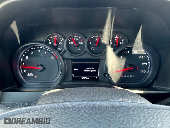 2021 GMC Sierra 1500 with VIN 3GTP8AEF4MG110674, listed as a Copart auction lot 81534724 with 57,979 mi miles and Clean Title. Bid and sale history available at DreamBid. Image 8.