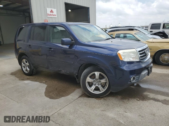 2014 Honda Pilot EX-L with VIN 5FNYF3H50EB018686, listed as a Copart auction lot 51441595 with 84,282 mi miles and Salvage Title. Bid and sale history available at DreamBid. Image 4.