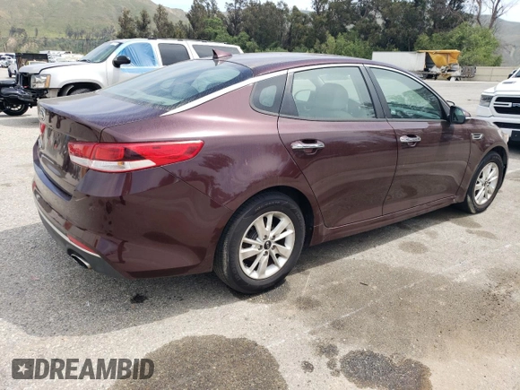 2018 Kia Optima LX with VIN 5XXGT4L31JG229497, listed as a Copart auction lot 57469045 with 119,629 mi miles and Salvage title. Bid and sale history available at DreamBid. Image 3.