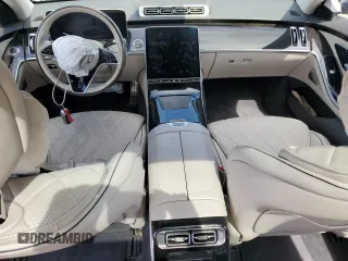 2021 Mercedes-Benz S 580 with VIN W1K6G7GB3MA056414, listed as a Copart auction lot 47523345 with Not Provided miles and Salvage Title. Bid and sale history available at DreamBid. Image 8.