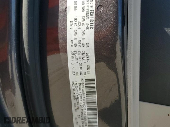 2017 Chrysler Pacifica Touring with VIN 2C4RC1DGXHR635904, listed as a Copart auction lot 54274085 with 141,345 mi miles and Salvage Title. Bid and sale history available at DreamBid. Image 13.
