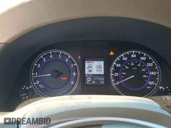 2011 Infiniti G37 x with VIN JN1CV6ARXBM409748, listed as a Copart auction lot 53143595 with 177,594 mi miles and Salvage Title. Bid and sale history available at carsss.com. Image 9.