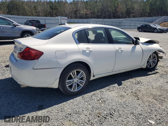 2012 Infiniti G25 Sedan Journey with VIN JN1DV6AP5CM700694, listed as a Copart auction lot 49690675 with 133,379 mi miles and Salvage Title. Bid and sale history available at carsss.com. Image 3.