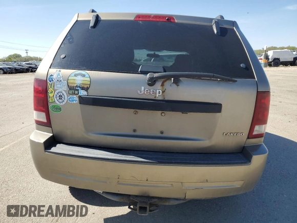 2005 Jeep Grand Cherokee Laredo with VIN 1J4GR48K75C707355, listed as a Copart auction lot 53117445 with 315,886 mi miles and Salvage title. Bid and sale history available at DreamBid. Image 6.
