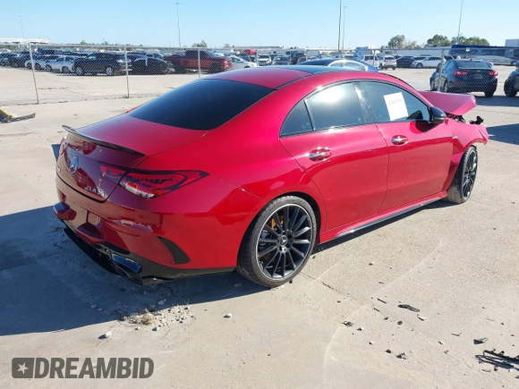 2021 Mercedes-Benz CLA with VIN W1K5J5BB9MN179314, listed as a IAAI auction lot 41160380 with 6,436 mi miles. Bid and sale history available at carsss.com. Image 4.