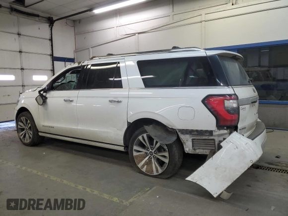 2020 Ford Expedition Max Platinum with VIN 1FMJK1MT9LEA38158, listed as a Copart auction lot 42392845 with 126,701 mi miles and Salvage title. Bid and sale history available at DreamBid. Image 2.