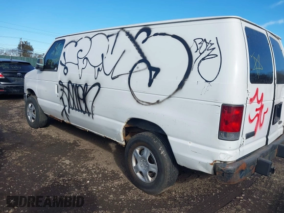 2008 Ford Econoline Cargo Commercial with VIN 1FTNE24W28DB01966, listed as a IAAI auction lot 41466557 with Not Provided miles and . Bid and sale history available at carsss.com. Image 3.