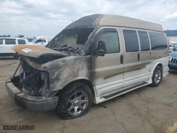 2007 GMC Savana Cargo Van YF7 Upfitter with VIN 1GDFG15T971139896, listed as a Copart auction lot 69084944 with 0 mi miles and Clean Title. Bid and sale history available at carsss.com. Image 1.
