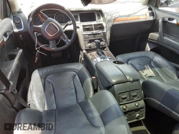 2011 Audi Q7 S line with VIN WA1DGAFE3BD006595, listed as a Copart auction lot 61010615 with 184,175 mi miles and Salvage title. Bid and sale history available at DreamBid. Image 8.