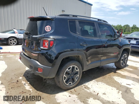 2017 Jeep Renegade Trailhawk with VIN ZACCJBCB9HPG54388, listed as a Copart auction lot 62537115 with 54,897 mi miles and Clean title. Bid and sale history available at DreamBid. Image 3.