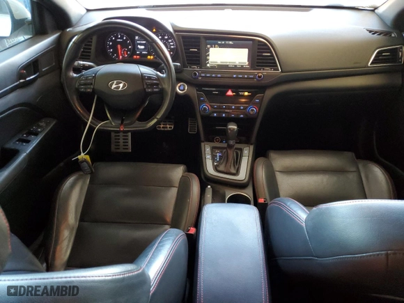 2018 Hyundai Elantra Sport with VIN KMHD04LB0JU546566, listed as a Copart auction lot 82096514 with 97,050 mi miles and Salvage Title. Bid and sale history available at carsss.com. Image 8.