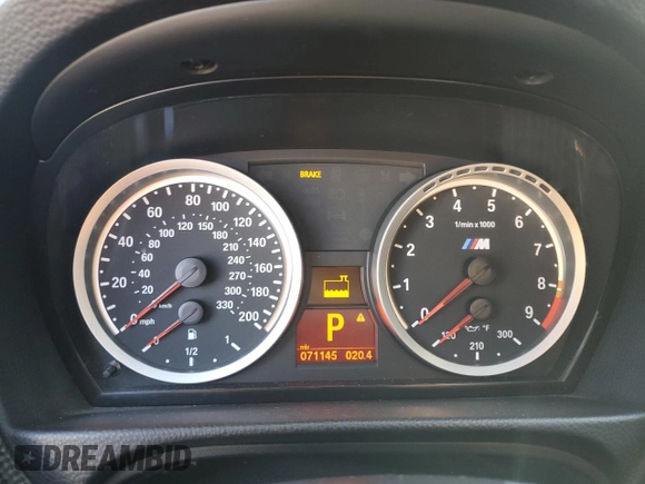 2011 BMW M3 with VIN WBSDX9C55BE783873, listed as a Copart auction lot 44196925 with 71,145 mi miles and Salvage Title. Bid and sale history available at carsss.com. Image 9.