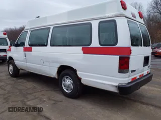 2008 Ford Econoline Cargo Commercial with VIN 1FTNS24W68DA45250, listed as a IAAI auction lot 41710309 with 240,564 mi miles and . Bid and sale history available at DreamBid. Image 3.