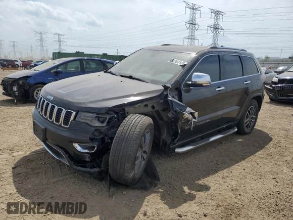 2019 Jeep Grand Cherokee Limited with VIN 1C4RJFBG2KC693642, listed as a Copart auction lot 56968105 with 73,726 mi miles and Salvage title. Bid and sale history available at DreamBid. Image 1.