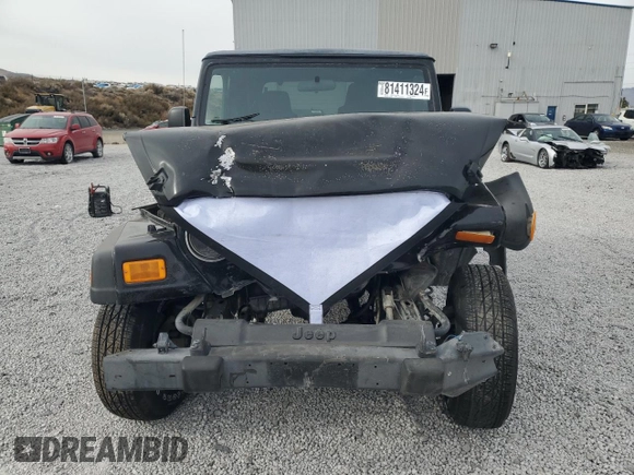 2003 Jeep Wrangler SE with VIN 1J4FA29113P351844, listed as a Copart auction lot 81411324 with 53,525 mi miles and Salvage title. Bid and sale history available at DreamBid. Image 5.