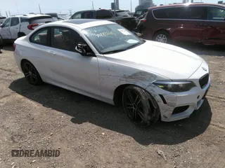 2018 BMW 2 Series M240i with VIN WBA2J5C55JVB27826, listed as a IAAI auction lot 40183646 with 46,436 mi miles. Bid and sale history available at carsss.com. Image 1.