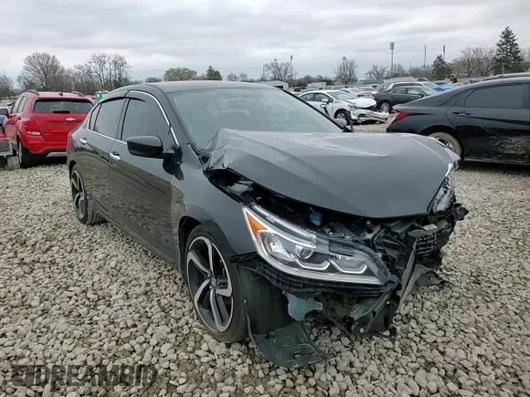 2017 Honda Accord Sedan LX with VIN 1HGCR2F37HA299798, listed as a Copart auction lot 52723705 with 84,637 mi miles and Salvage Title. Bid and sale history available at carsss.com. Image 10.