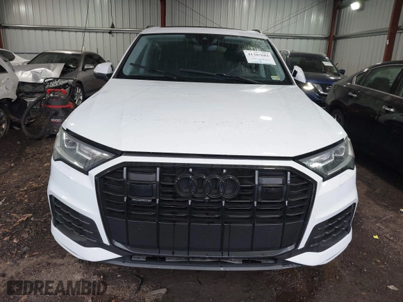 2023 Audi Q7 Premium Plus with VIN WA1LXBF76PD002387, listed as a IAAI auction lot 41307681 with 27,674 mi miles. Bid and sale history available at carsss.com. Image 12.