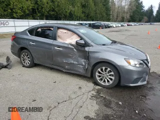 2019 Nissan Sentra SV with VIN 3N1AB7AP7KY368349, listed as a Copart auction lot 47689985 with 122,001 mi miles and Salvage Title. Bid and sale history available at DreamBid. Image 4.