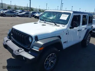 2024 Jeep Wrangler Willys with VIN 1C4PJXDN7RW104649, listed as a IAAI auction lot 41855892 with 16,762 mi miles. Bid and sale history available at carsss.com. Image 6.
